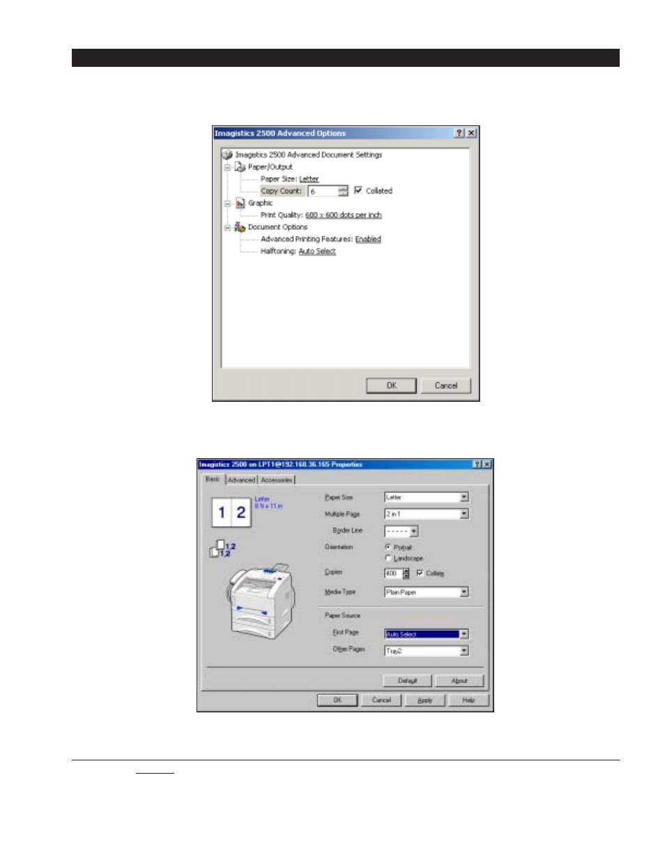 Test results and observations | Axis Communications Imagistics 2500 MFP User Manual | Page 9 / 16