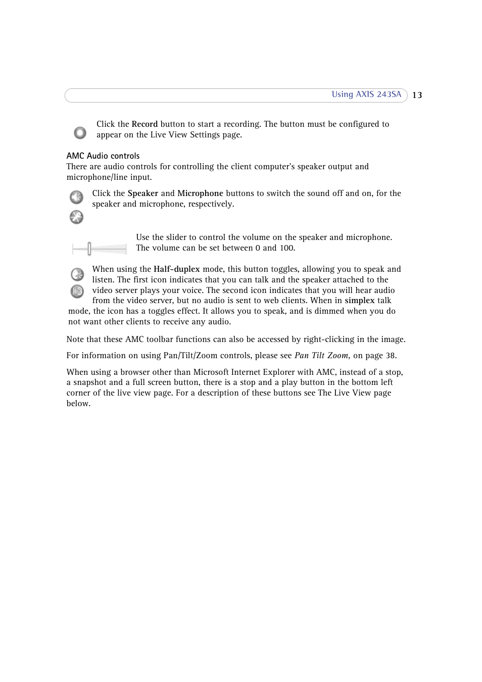 Axis Communications 243SA User Manual | Page 13 / 86