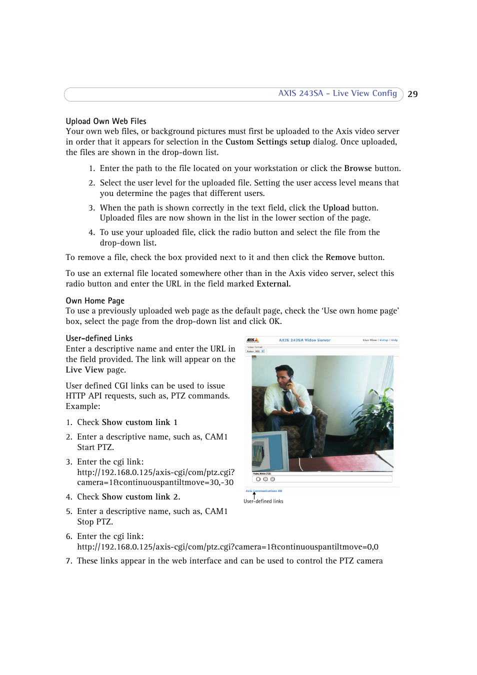 Axis Communications 243SA User Manual | Page 29 / 86