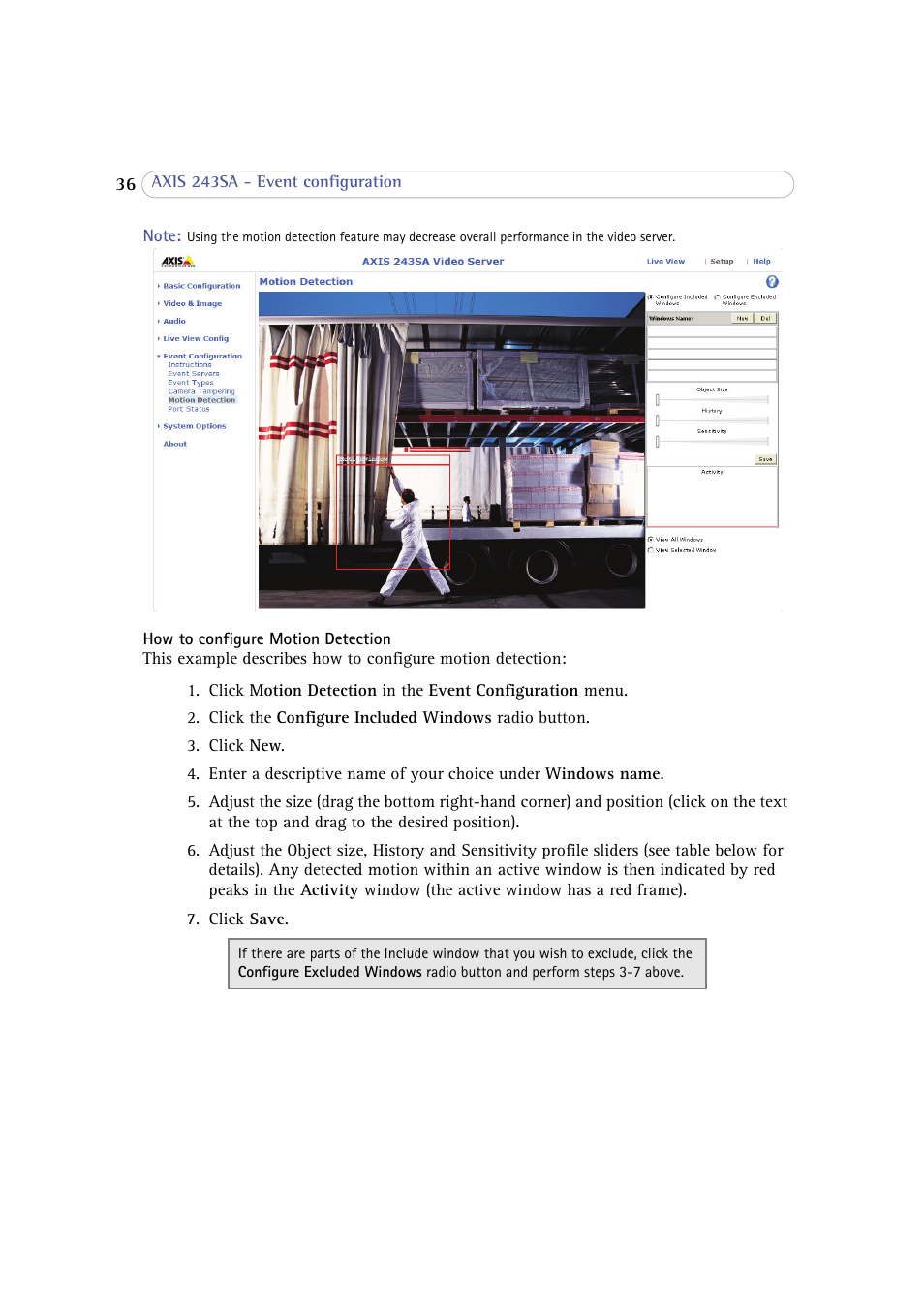 Axis Communications 243SA User Manual | Page 36 / 86