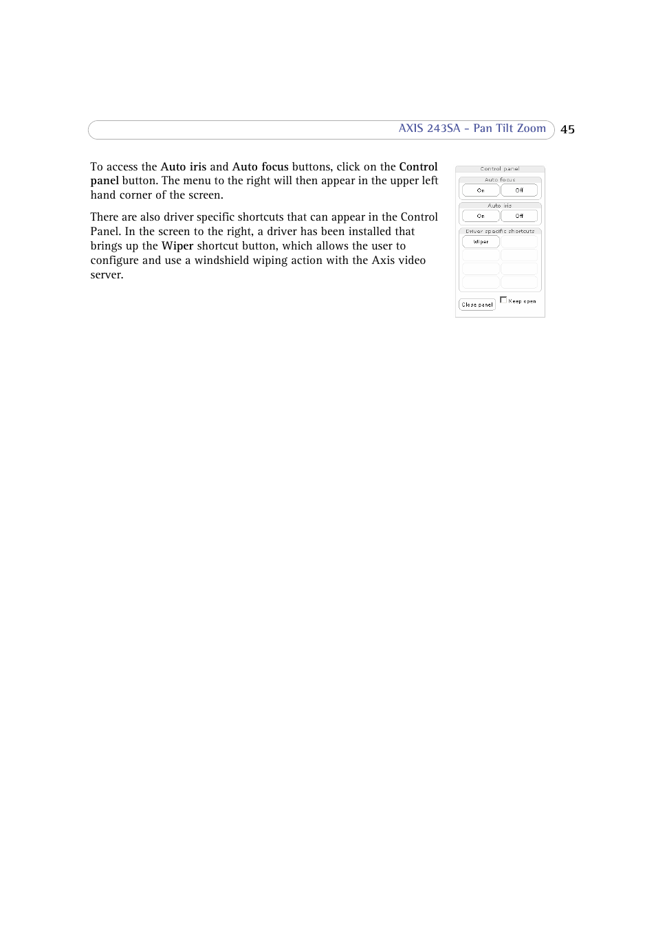 Axis Communications 243SA User Manual | Page 45 / 86