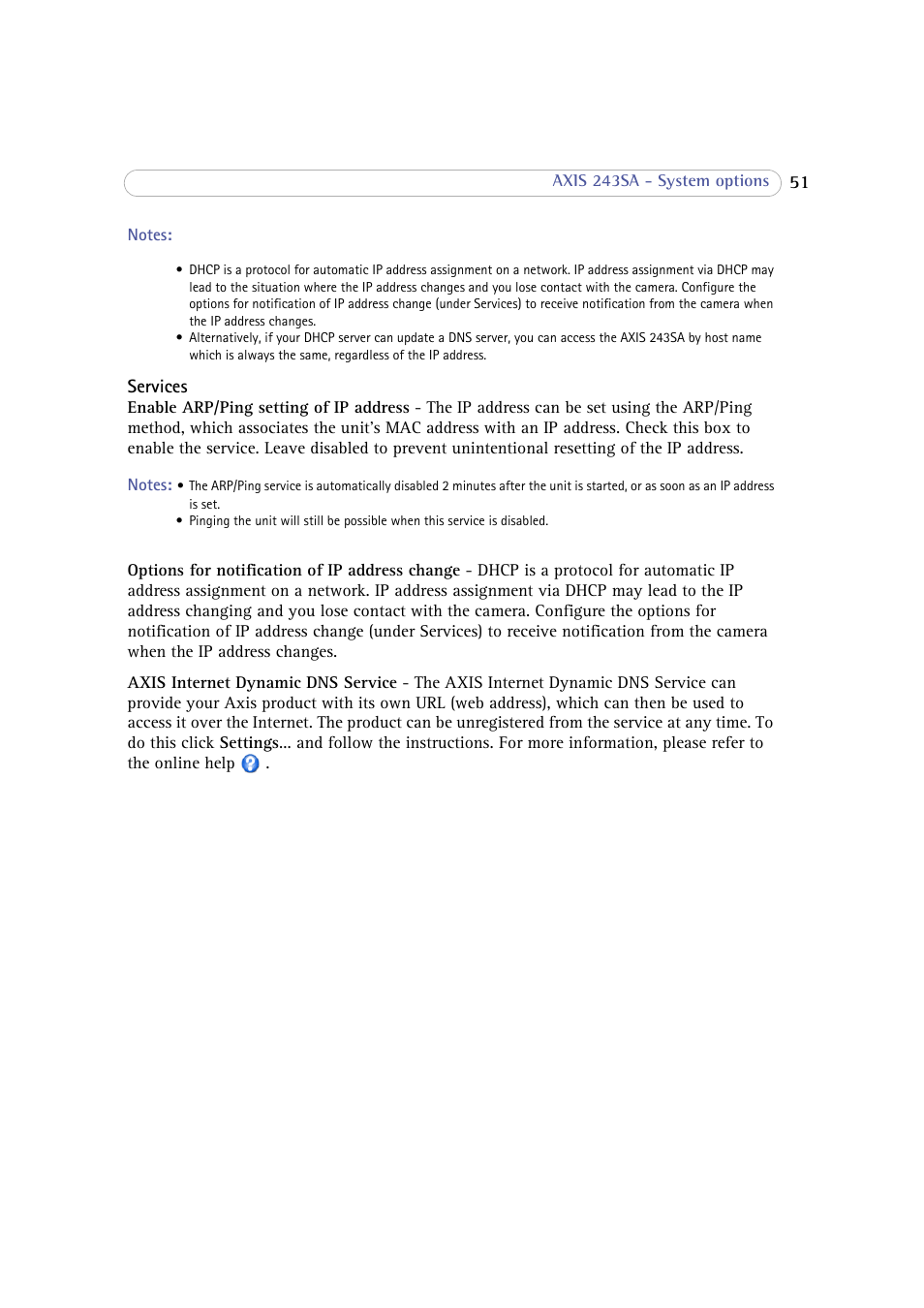 Axis Communications 243SA User Manual | Page 51 / 86