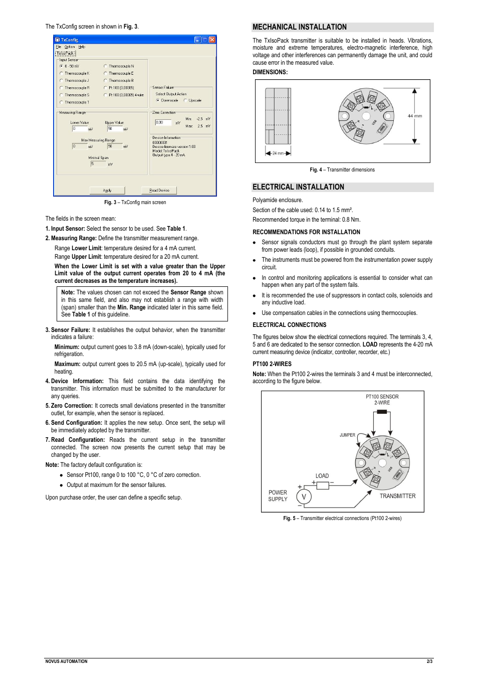 NOVUS TxIsoPack User Manual | Page 2 / 3