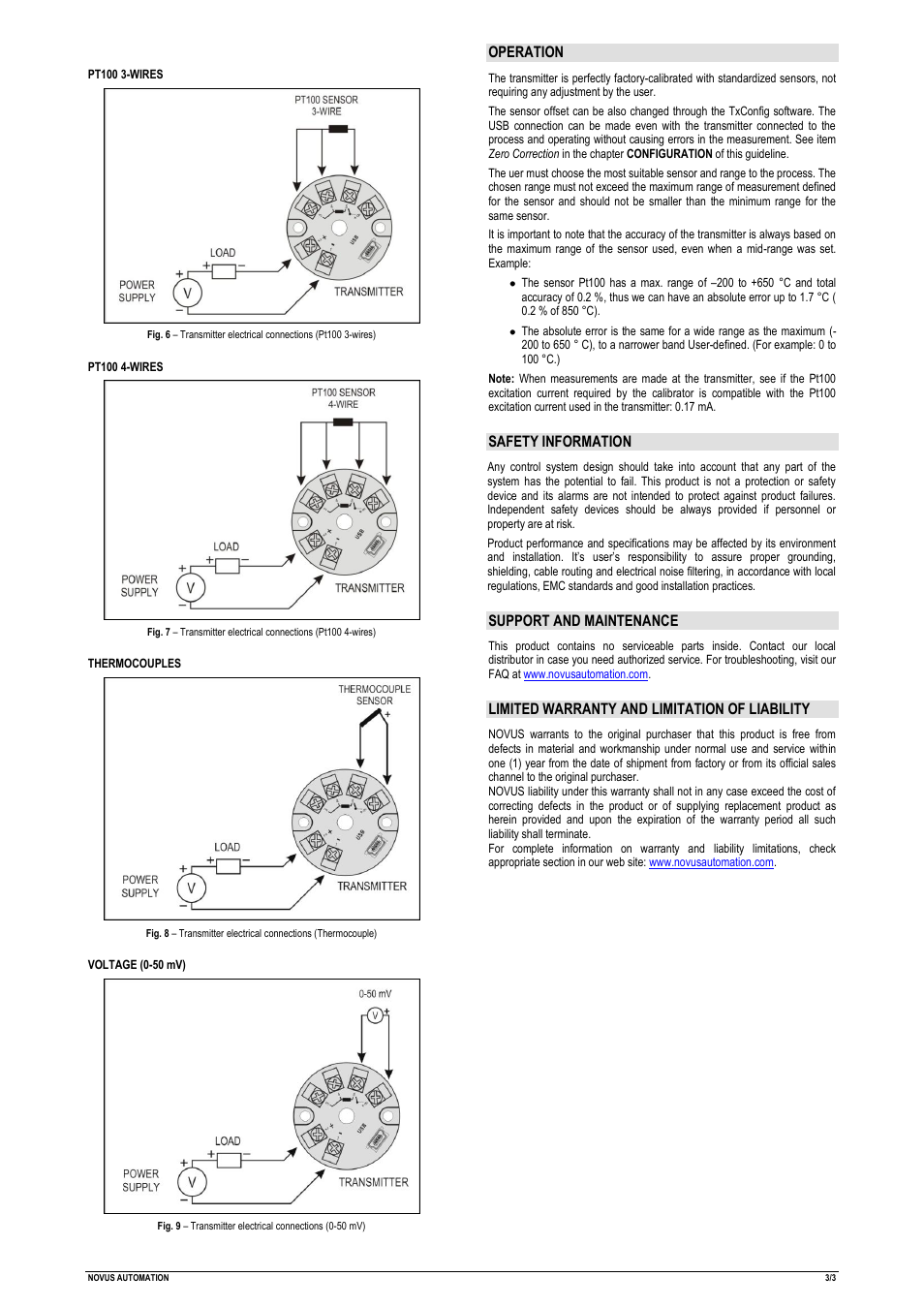 NOVUS TxIsoPack User Manual | Page 3 / 3