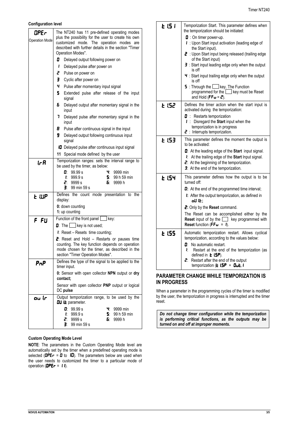 0per, T1.up, F fu | Ov1.r, T1.s1, T1.s2, T1.s3, T1.s4, T1.s5 | NOVUS NT240 TIMER User Manual | Page 3 / 5