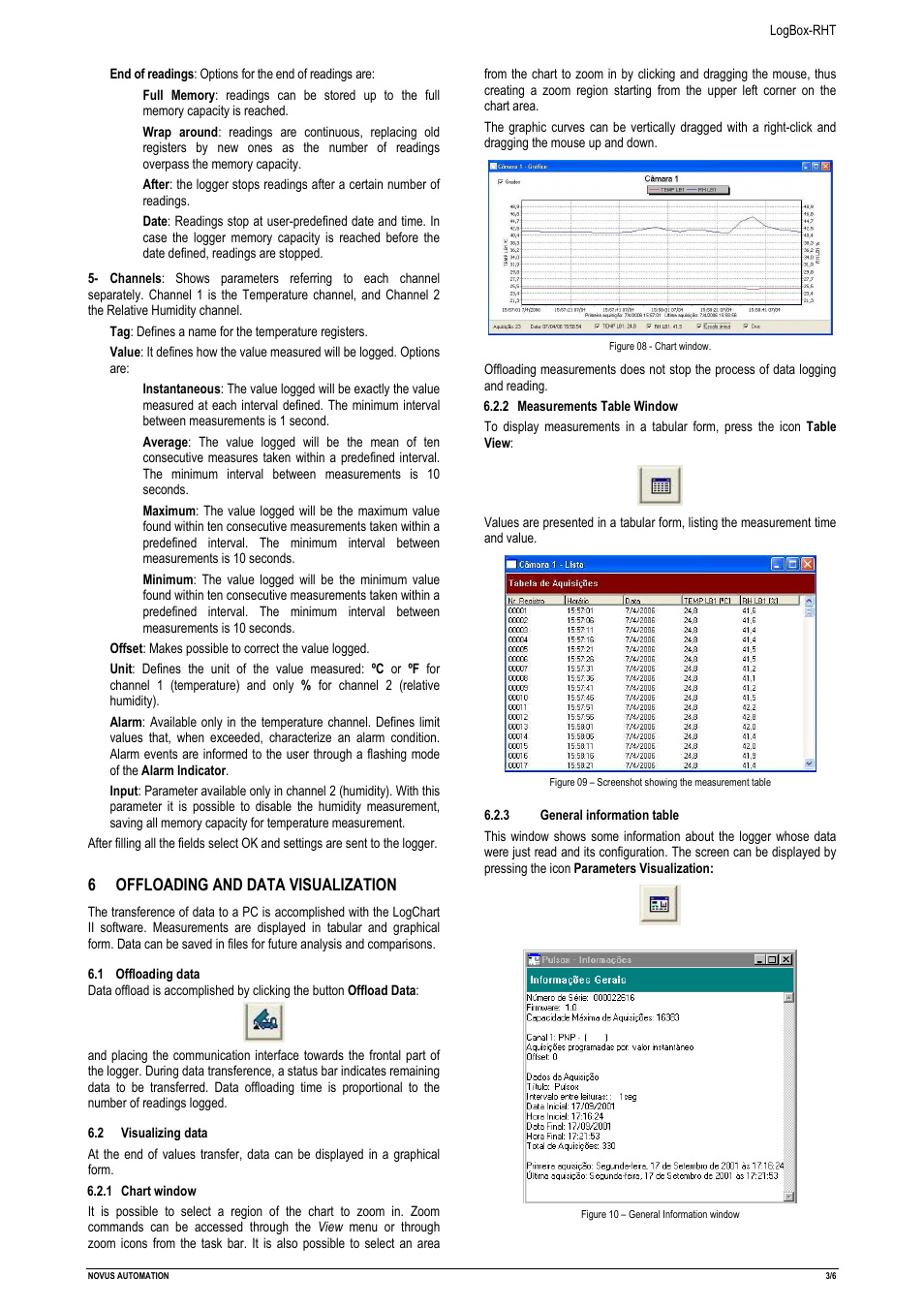 6offloading and data visualization | NOVUS LogBox-RHT User Manual | Page 3 / 6