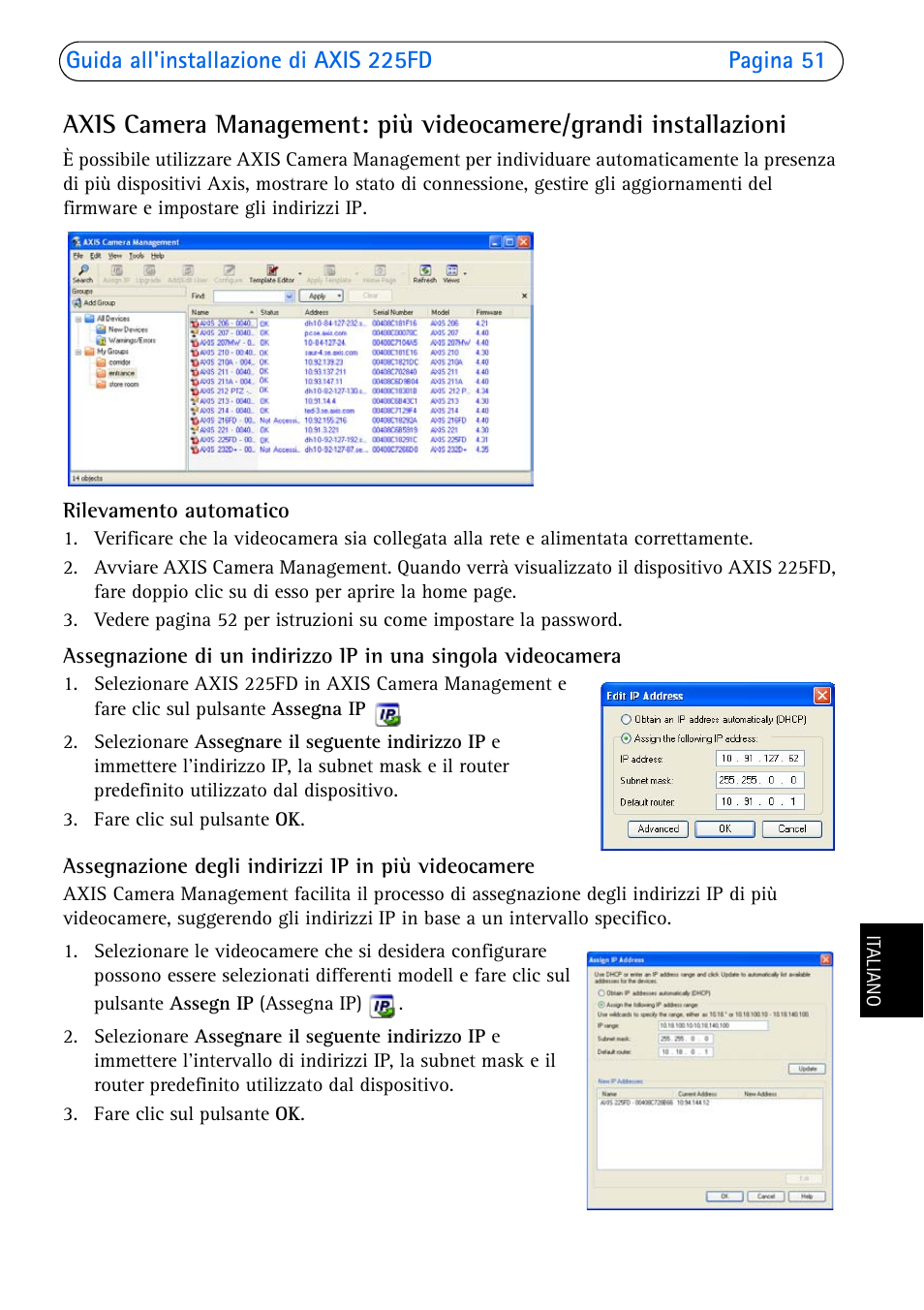 Axis Communications 225FD User Manual | Page 51 / 74