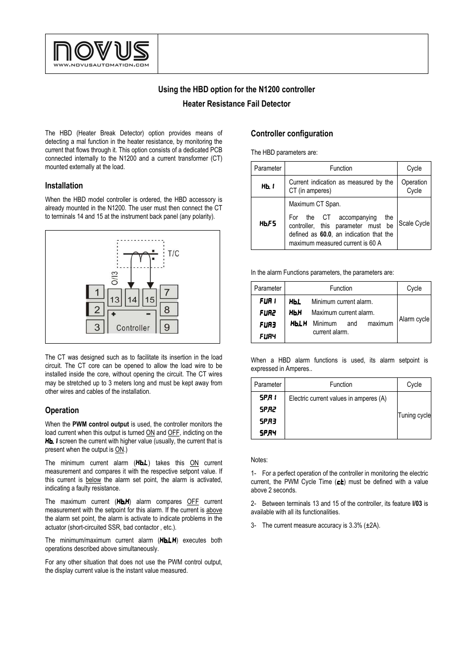 NOVUS N1200 User Manual | 1 page