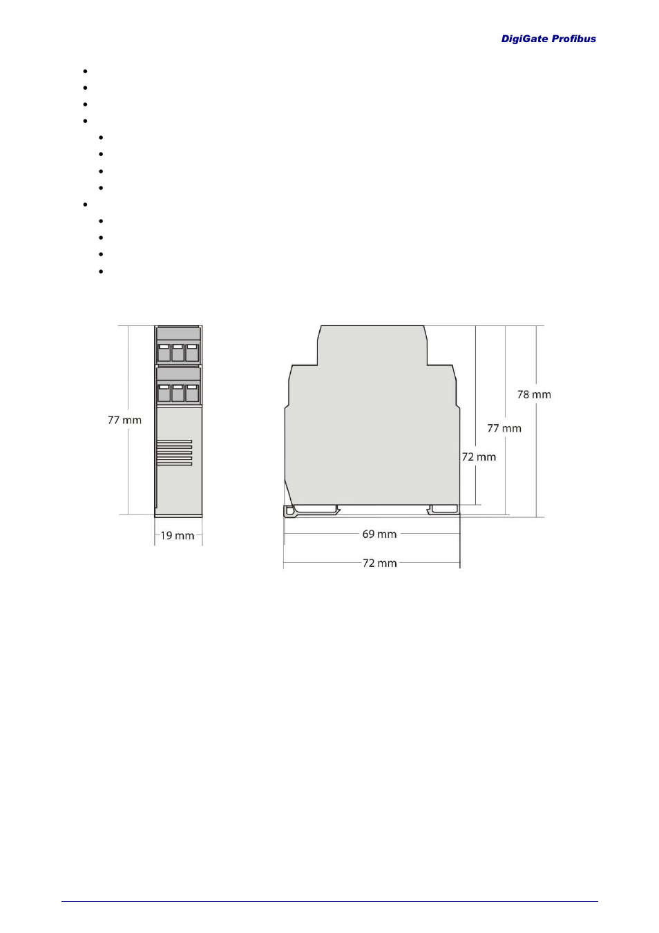 NOVUS DigiGate Profibus User Manual | Page 2 / 10