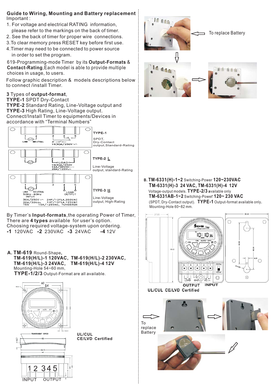NOVUS TM-619L User Manual | Page 2 / 2