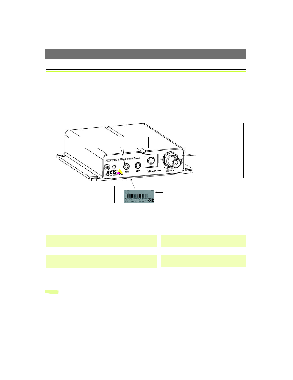 Installing the axis 250s | Axis Communications 250S User Manual | Page 10 / 57