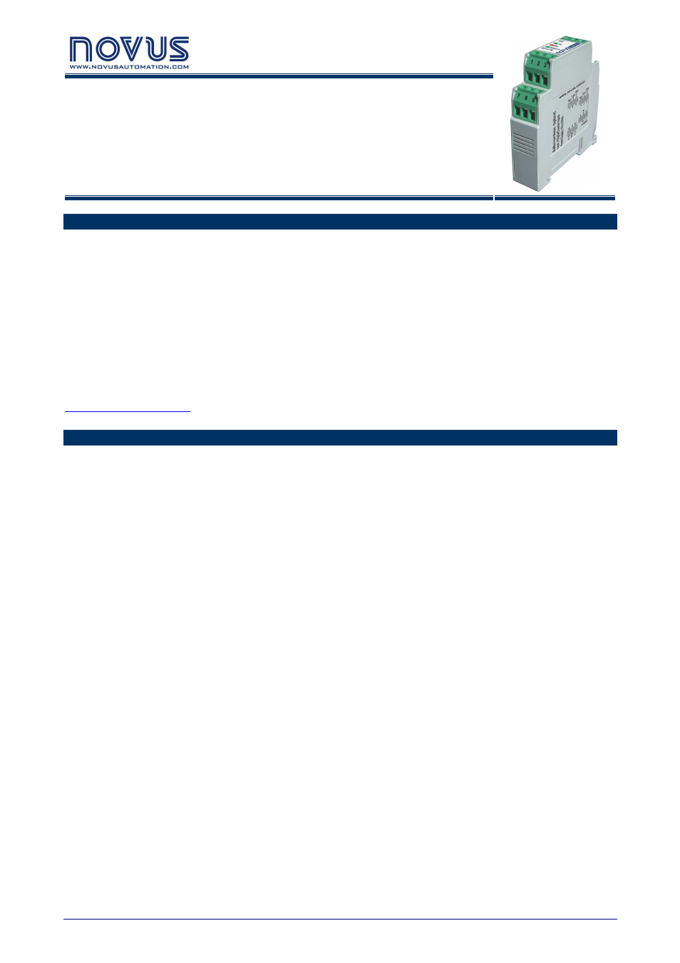 NOVUS DigiRail-4C User Manual | 3 pages