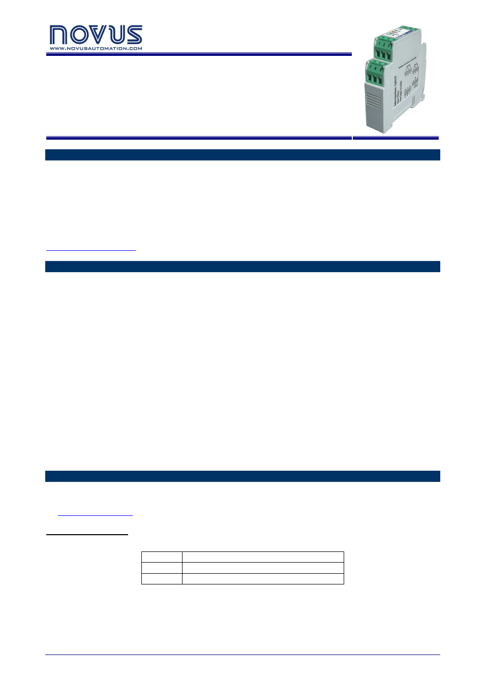 NOVUS DigiRail-2R User Manual | 4 pages