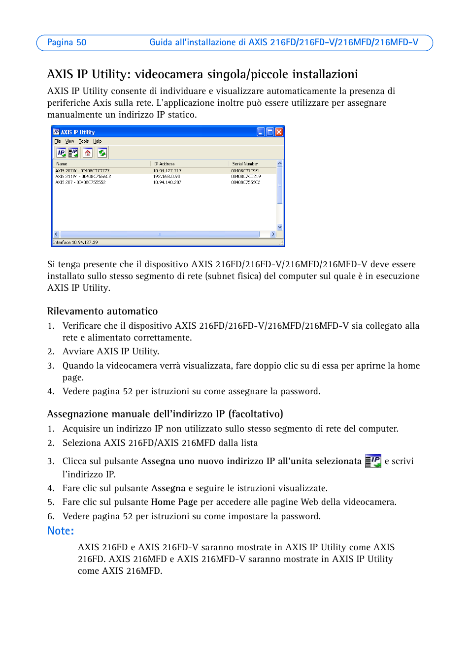 Axis Communications 216MFD User Manual | Page 50 / 74