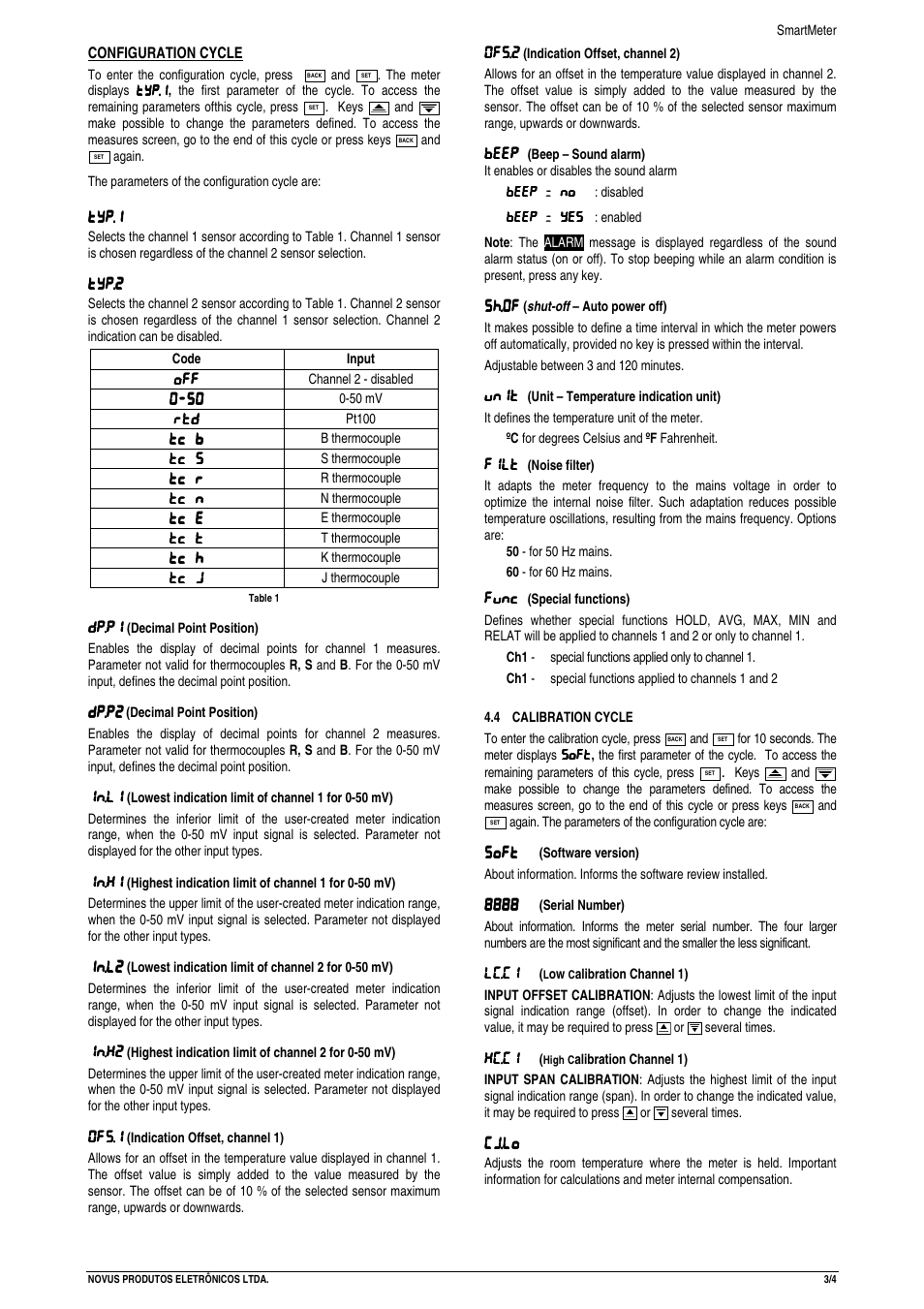 NOVUS SMARTMETER User Manual | Page 3 / 4