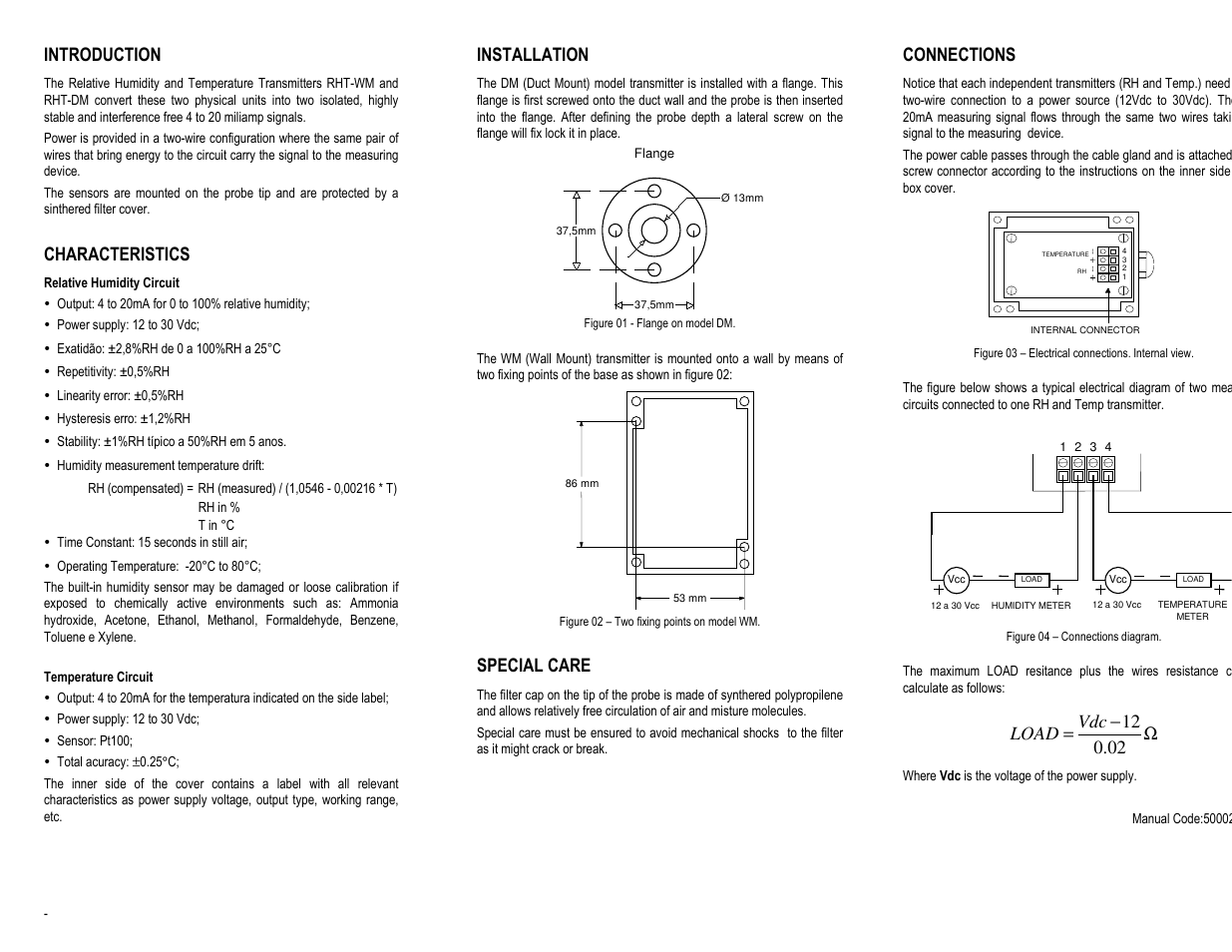 NOVUS RHT-DM User Manual | 2 pages