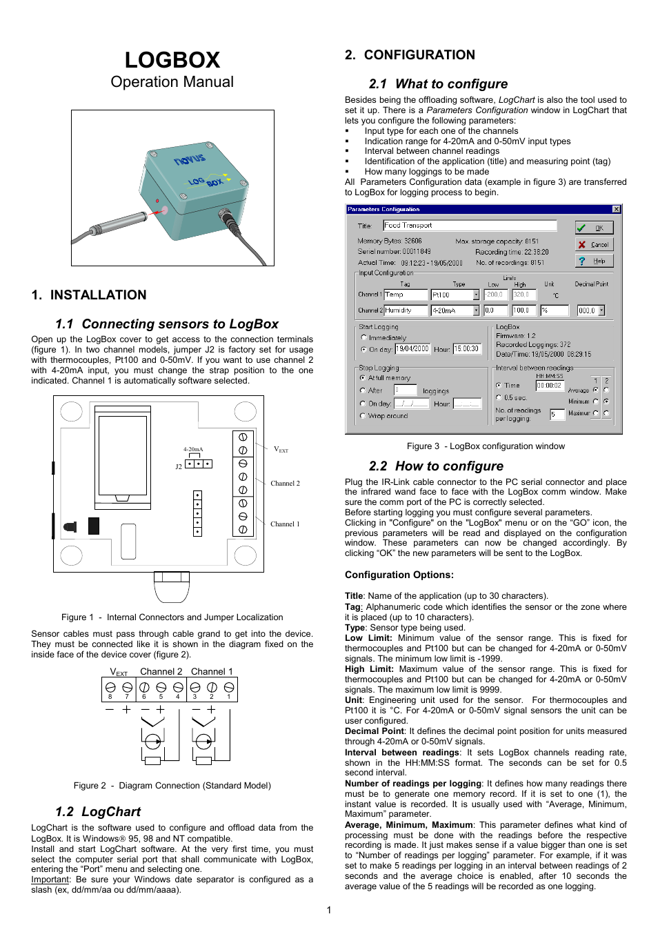 NOVUS LOGBOX User Manual | 4 pages