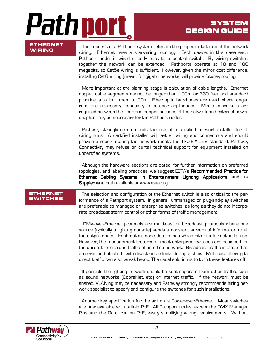 System | Pathway System Design/Layout Guide User Manual | Page 3 / 8