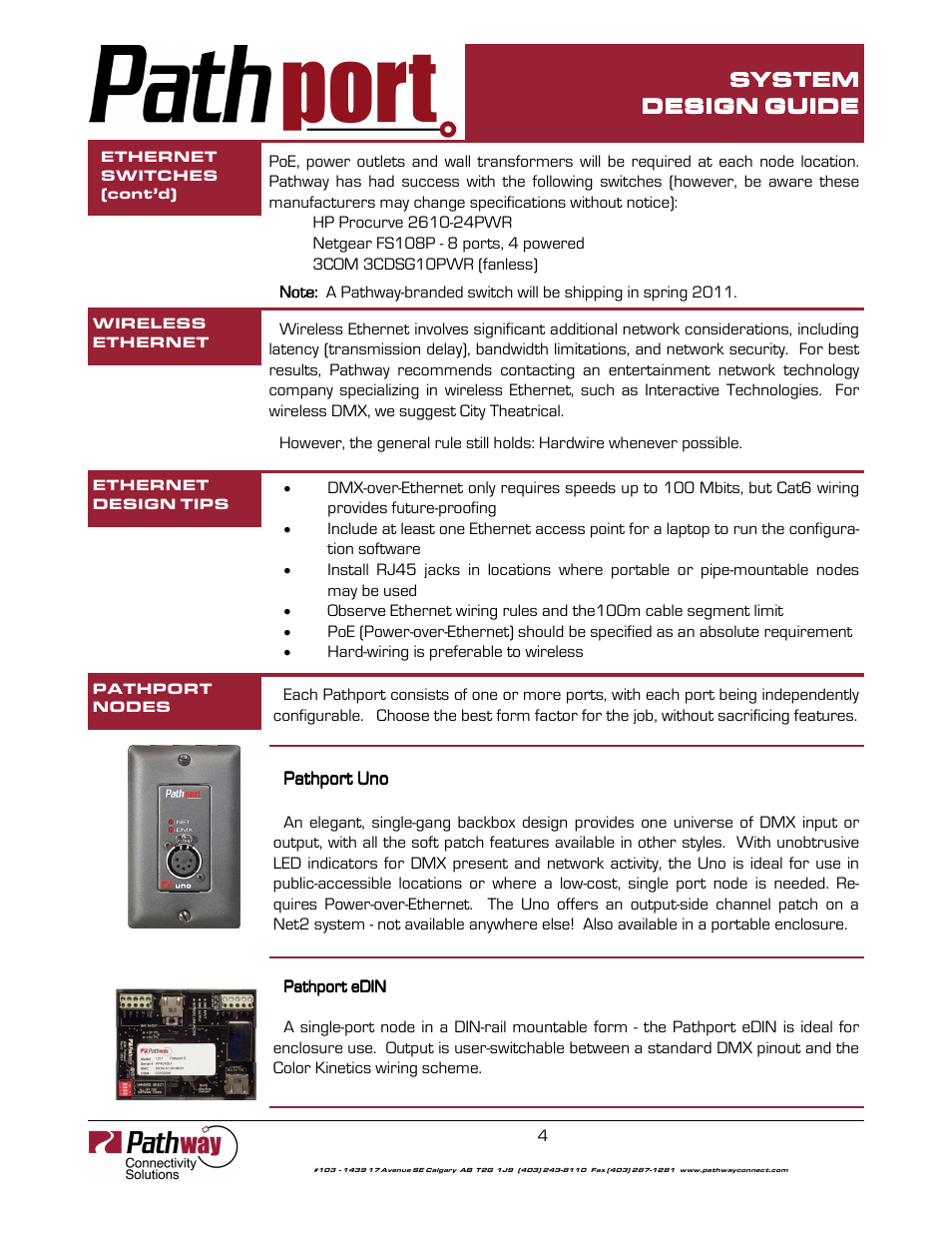 System | Pathway System Design/Layout Guide User Manual | Page 4 / 8