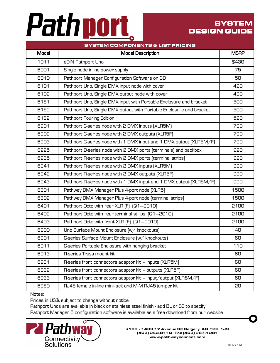 System | Pathway System Design/Layout Guide User Manual | Page 8 / 8