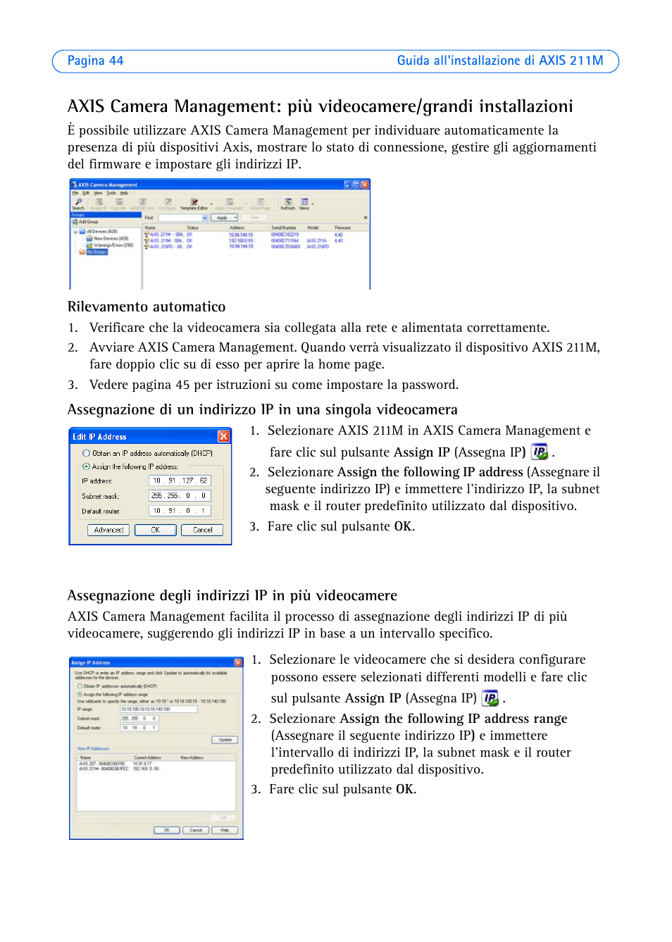 Axis Communications 211M User Manual | Page 44 / 64
