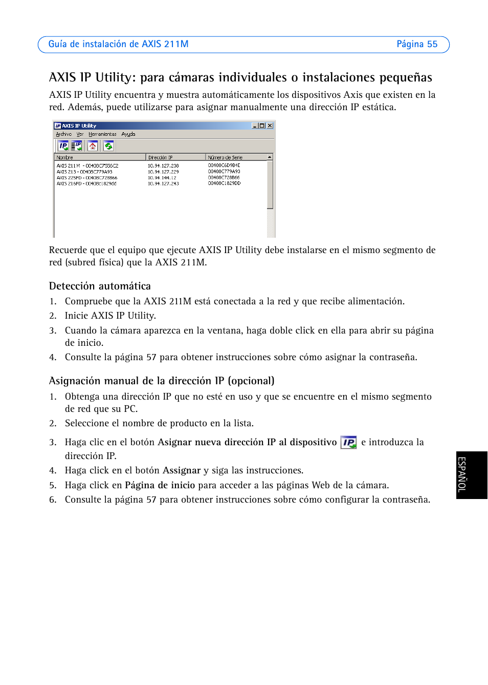 Axis Communications 211M User Manual | Page 55 / 64