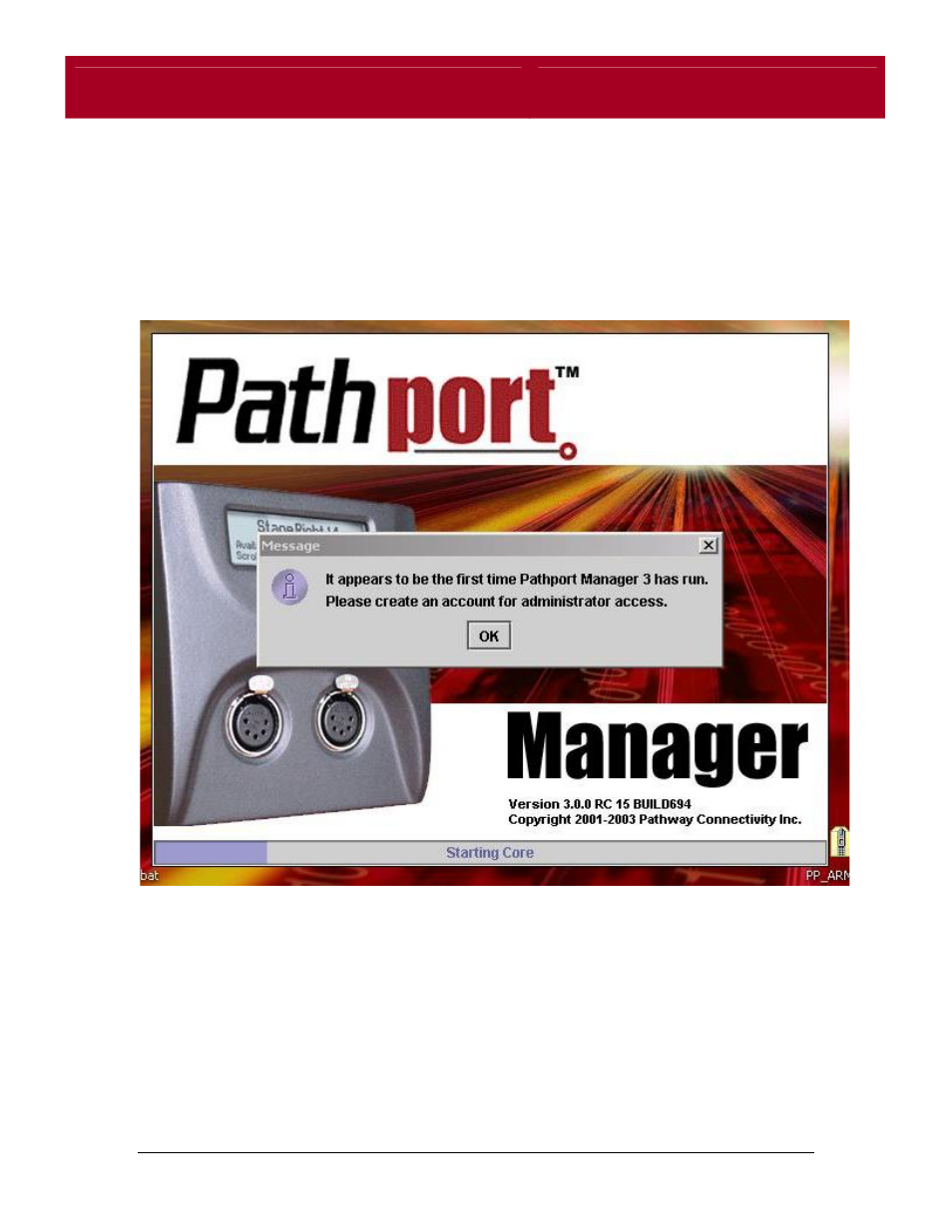 Running pathport manager for the first time, Pathport manager user’s guide | Pathway Pathport Manager 3 User Guide User Manual | Page 18 / 61