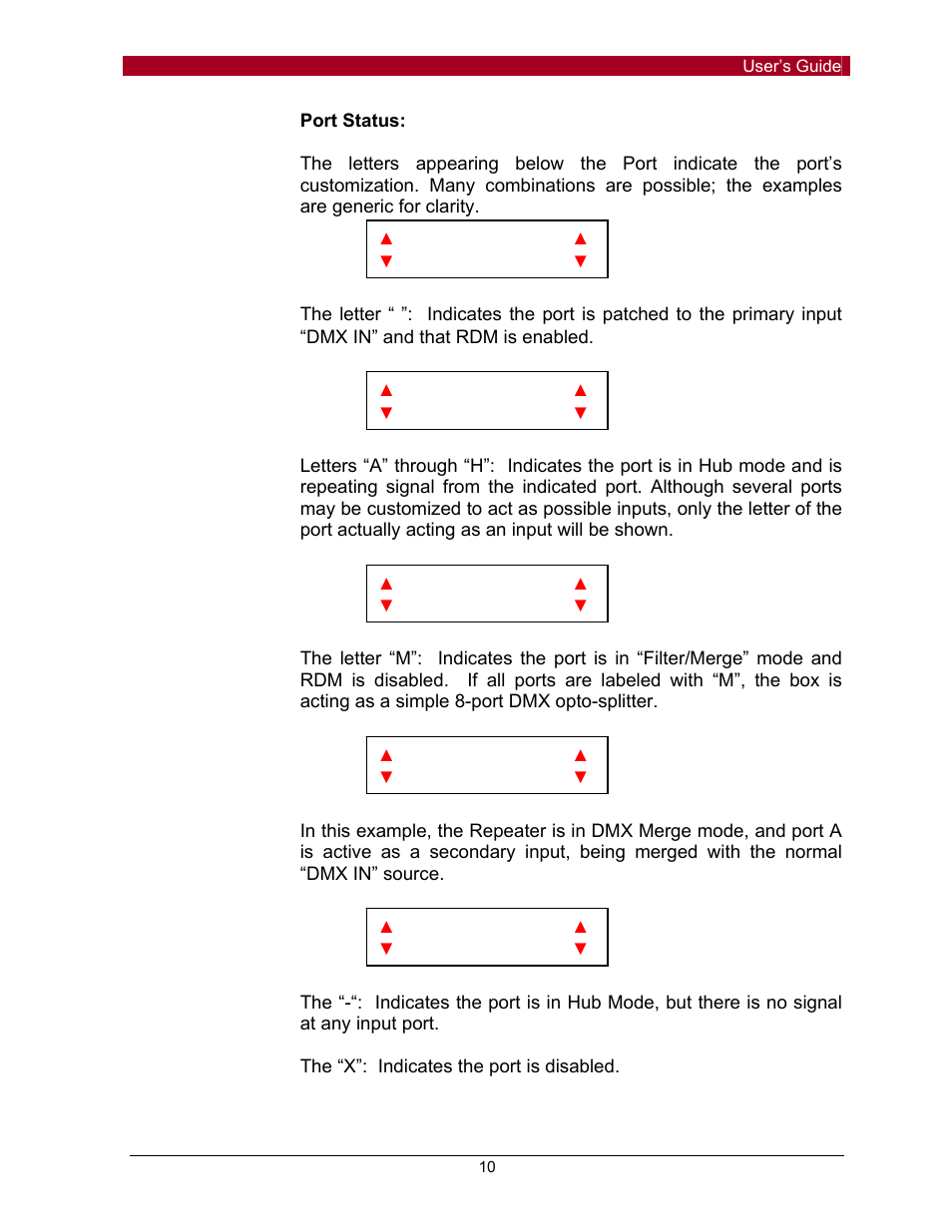 Pathway #910x DMX Repeater Pro for firmware up to 1.3.5 click here User Manual | Page 10 / 13