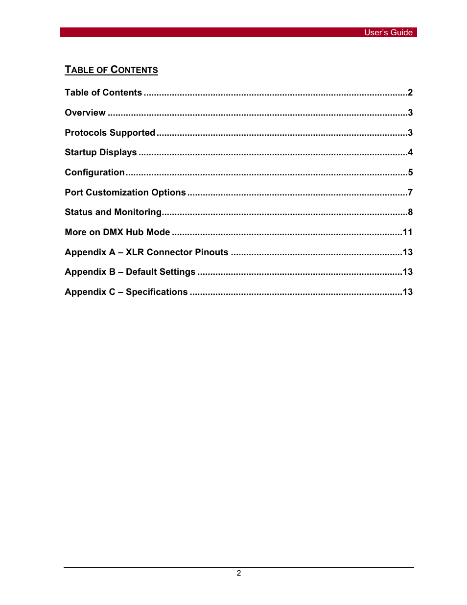 Pathway #910x DMX Repeater Pro for firmware up to 1.3.5 click here User Manual | Page 2 / 13