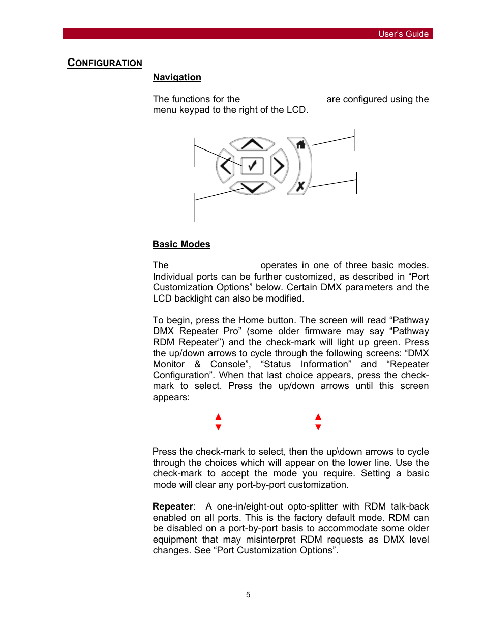 Pathway #910x DMX Repeater Pro for firmware up to 1.3.5 click here User Manual | Page 5 / 13
