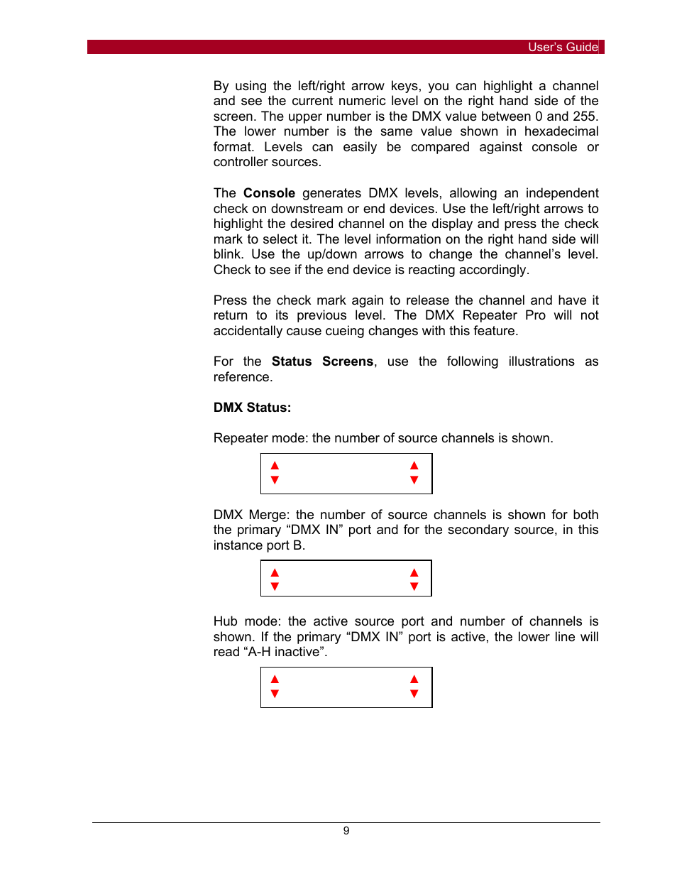 Pathway #910x DMX Repeater Pro for firmware up to 1.3.5 click here User Manual | Page 9 / 13