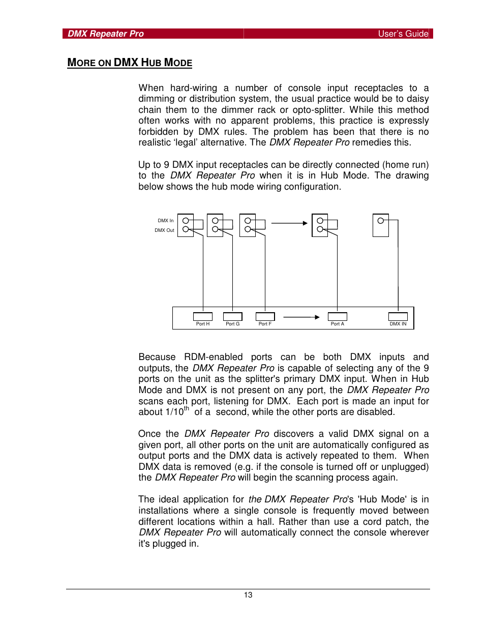 Pathway #910x DMX Repeater Pro for firmware of 1.4.0 or higher, click here User Manual | Page 13 / 15