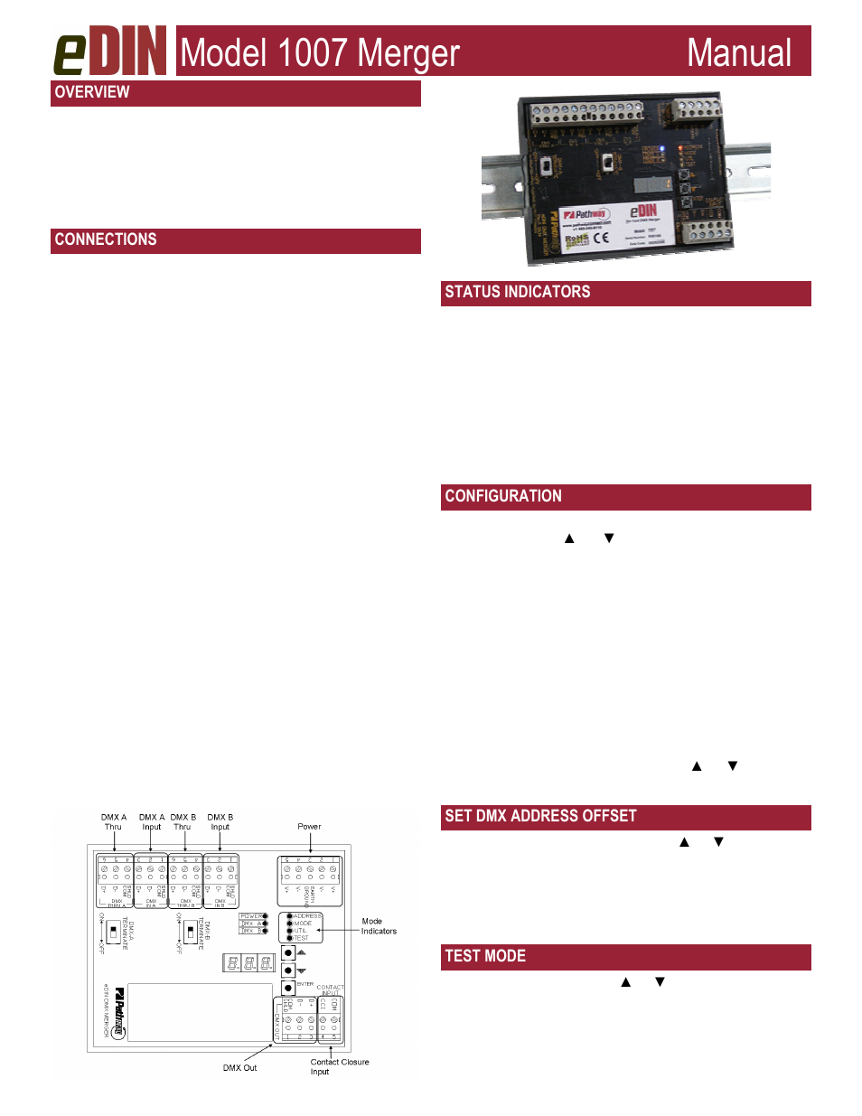 Pathway #1007 eDIN Merger User Manual | 2 pages