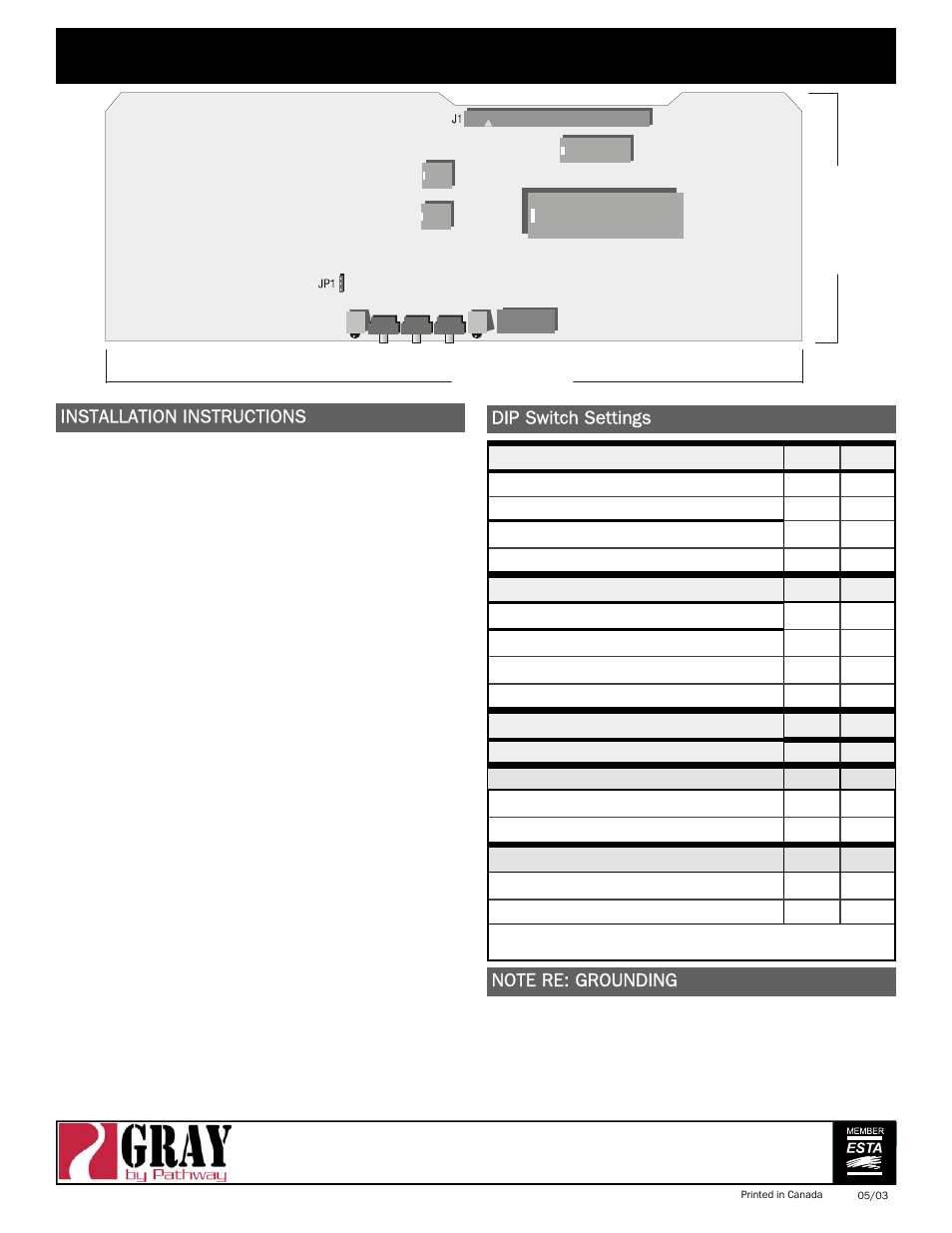 Pathway DMX Relay Controller (standard version) - # LCRC48GE User Manual | 1 page