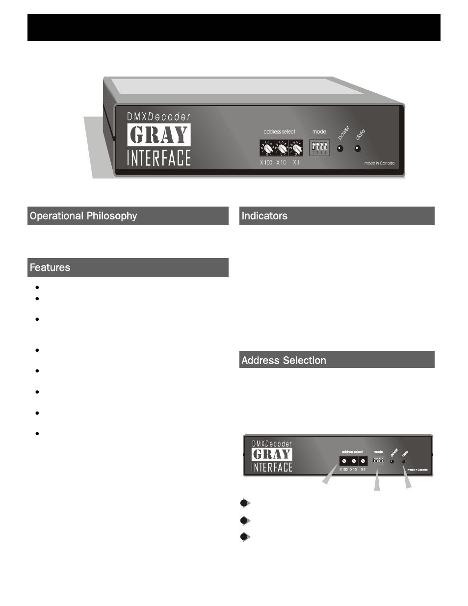 Pathway DMX Decoder - # 8721/8741 User Manual | 4 pages