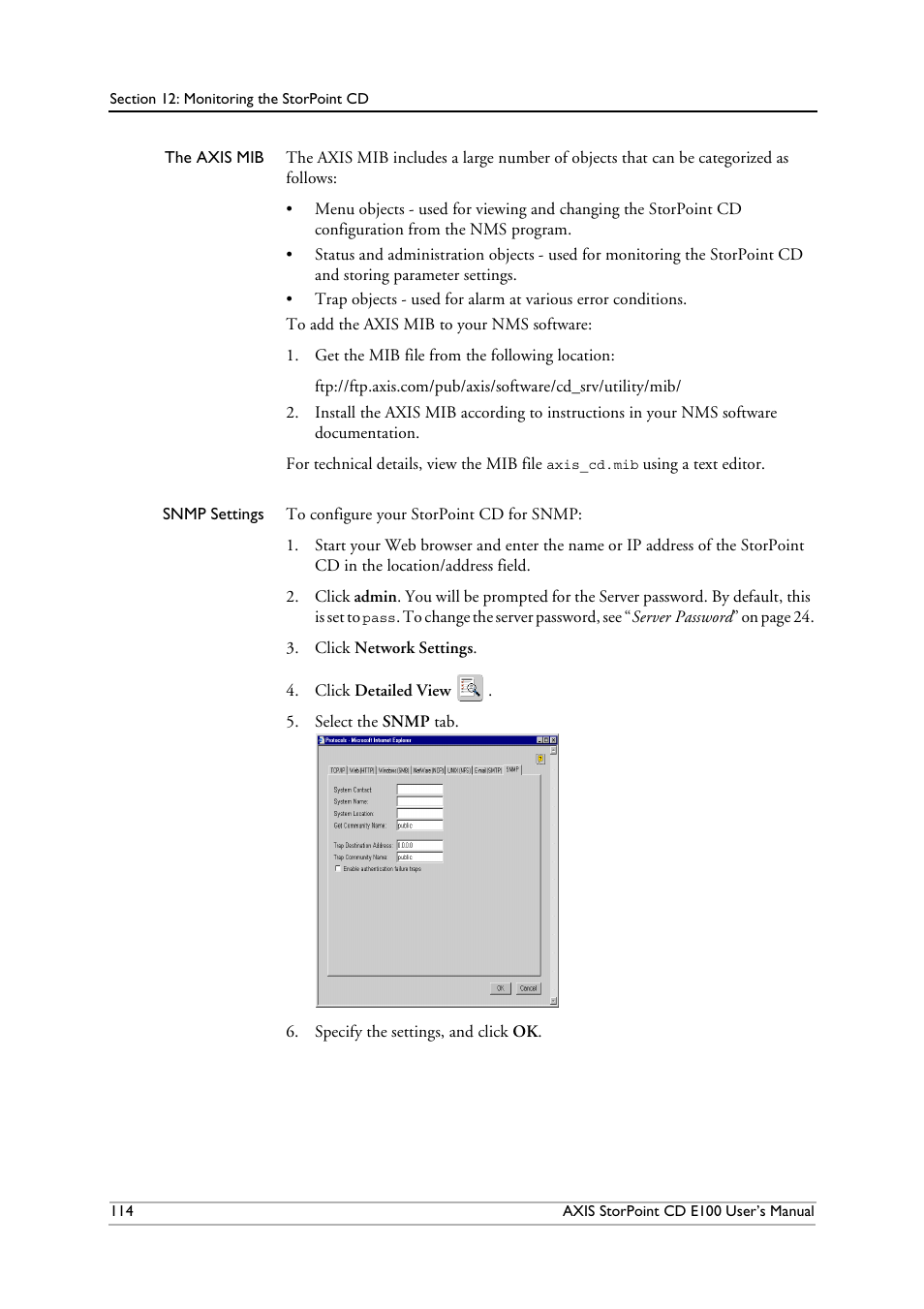 Axis Communications CD E100 User Manual | Page 114 / 163