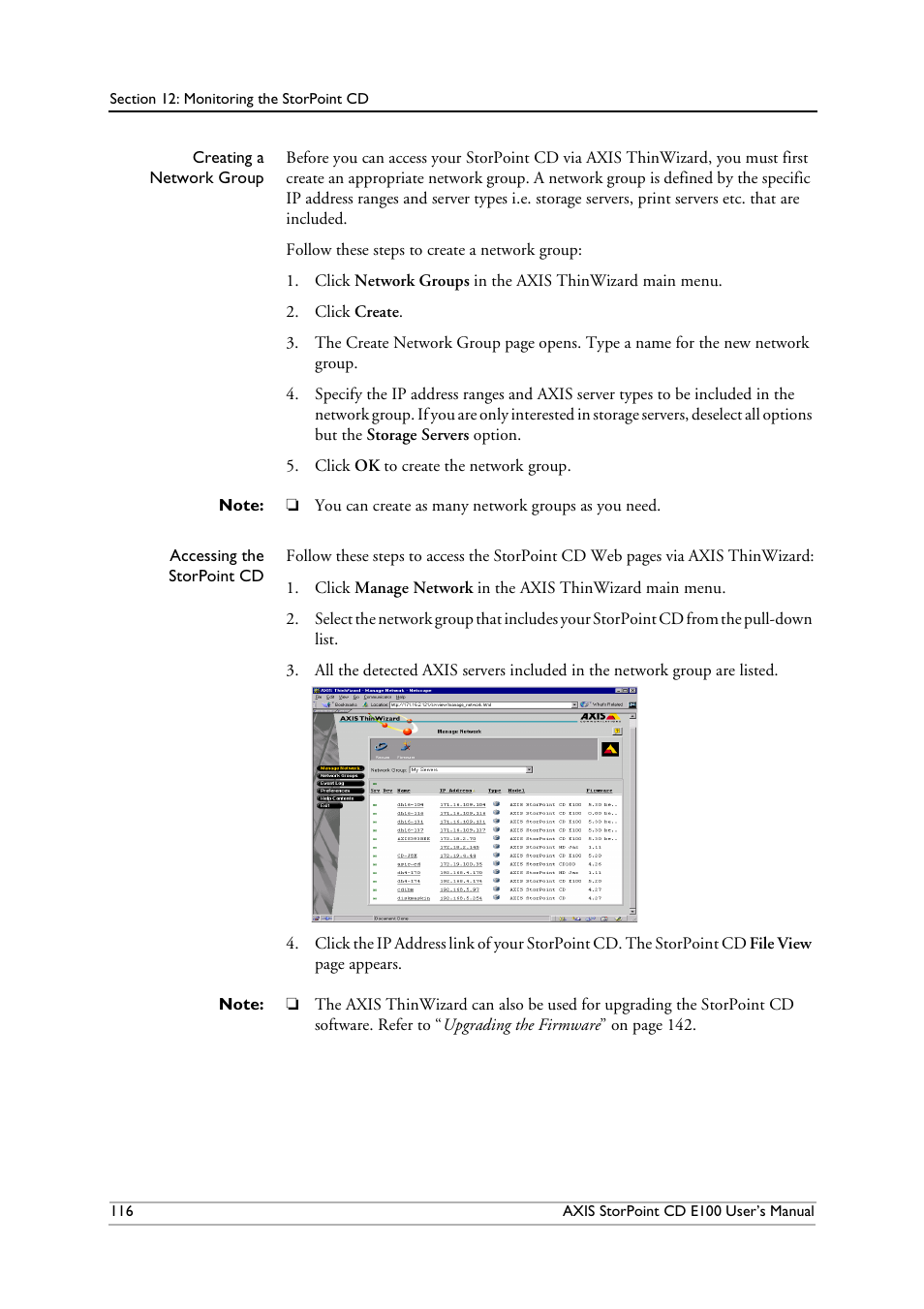 Axis Communications CD E100 User Manual | Page 116 / 163