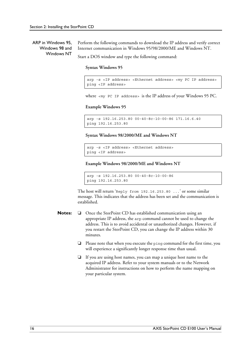 Axis Communications CD E100 User Manual | Page 16 / 163