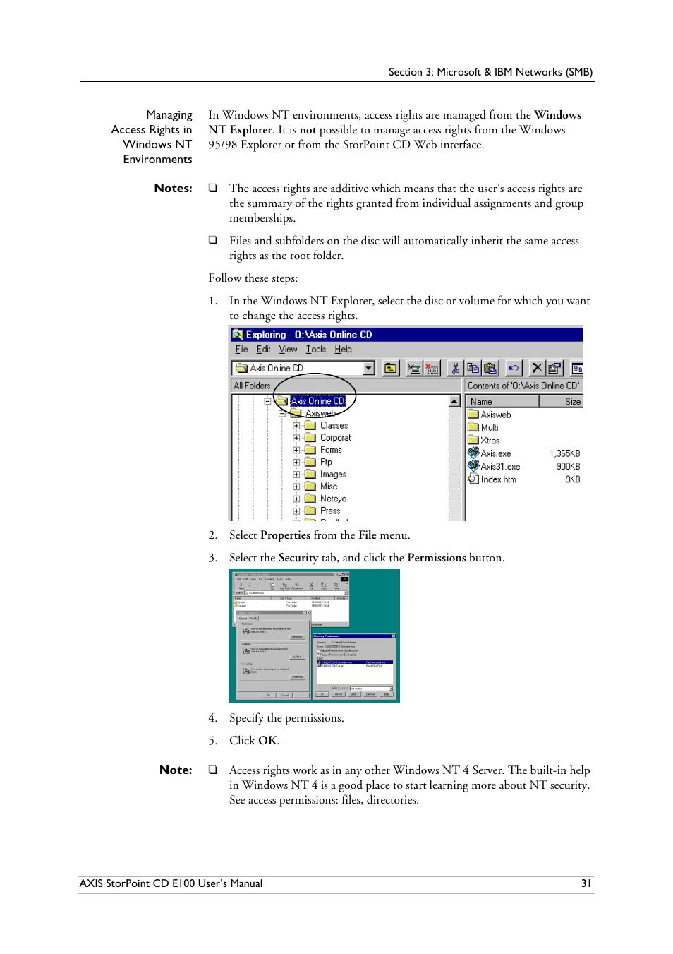 Axis Communications CD E100 User Manual | Page 31 / 163