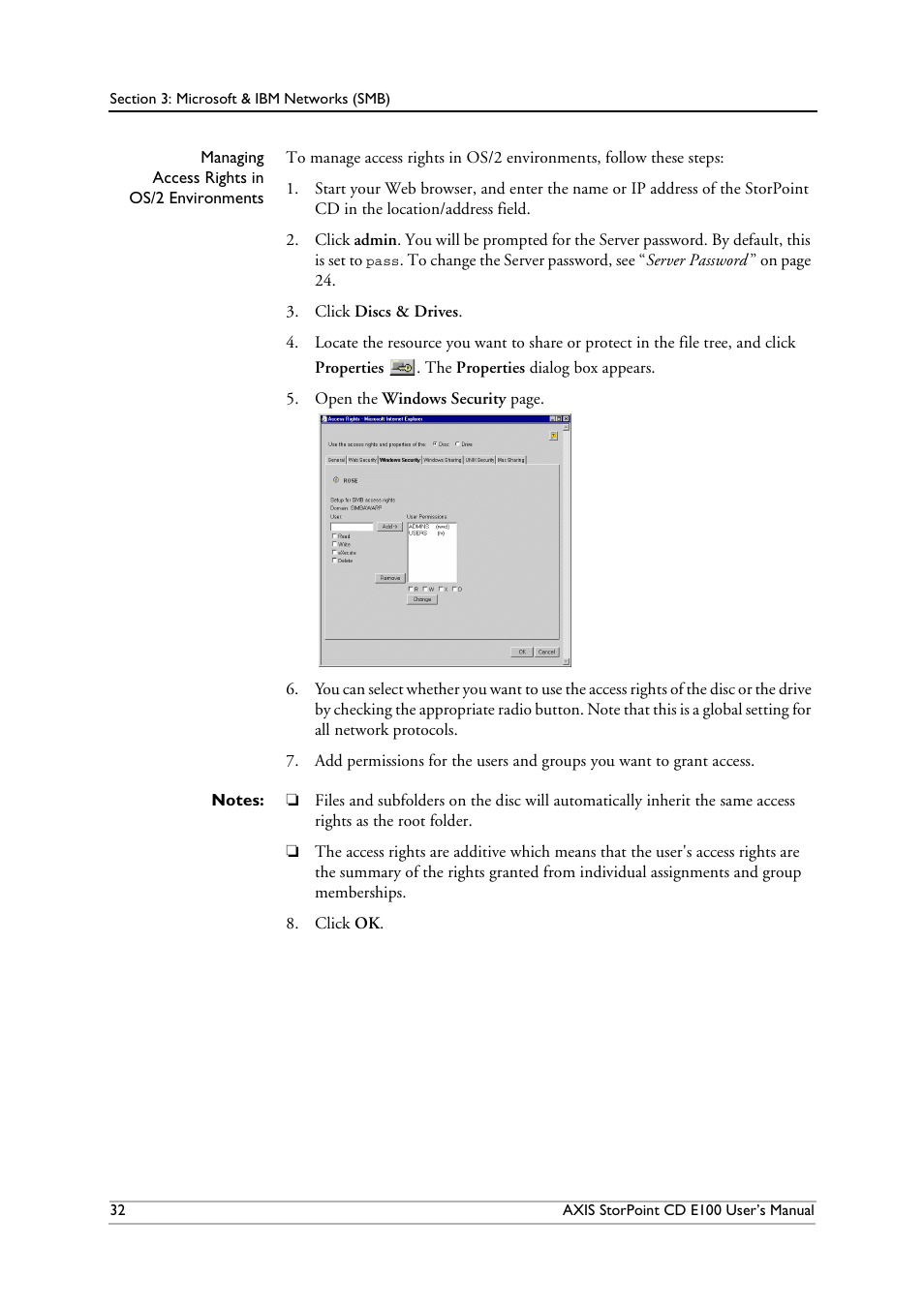 Axis Communications CD E100 User Manual | Page 32 / 163