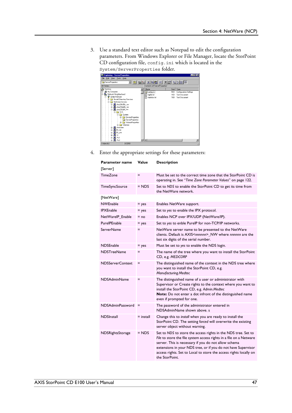 Which is located in the | Axis Communications CD E100 User Manual | Page 47 / 163