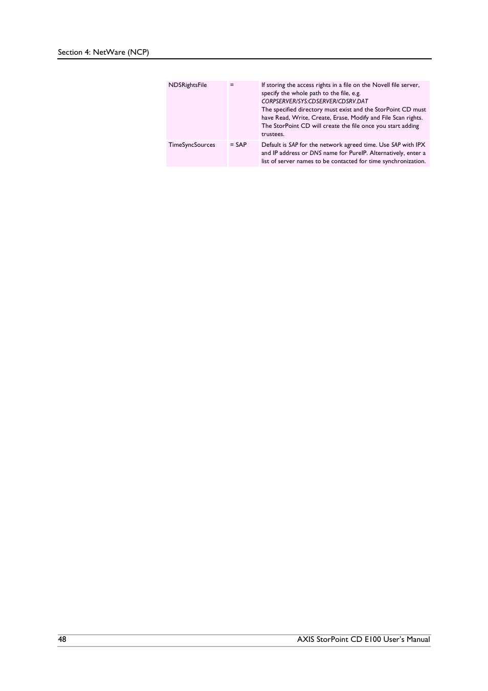 Axis Communications CD E100 User Manual | Page 48 / 163