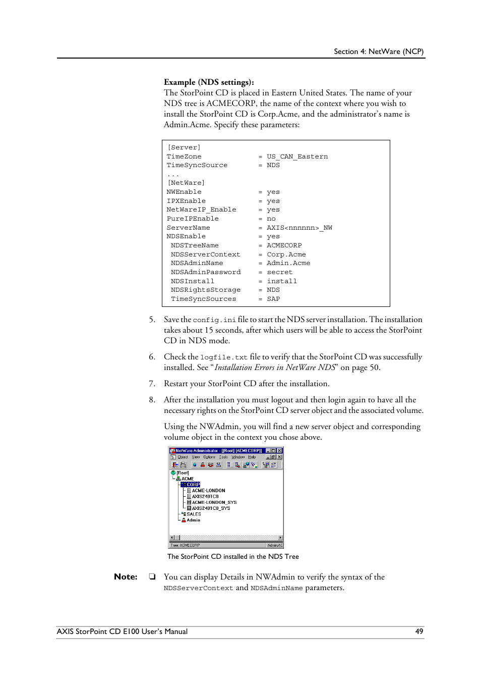 Axis Communications CD E100 User Manual | Page 49 / 163