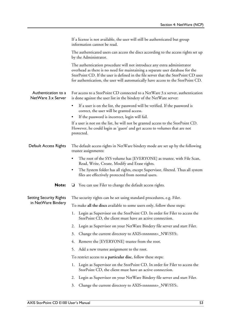Axis Communications CD E100 User Manual | Page 53 / 163
