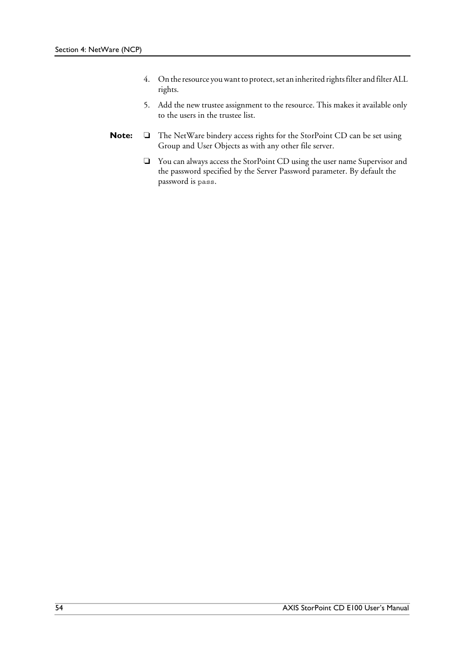 Axis Communications CD E100 User Manual | Page 54 / 163