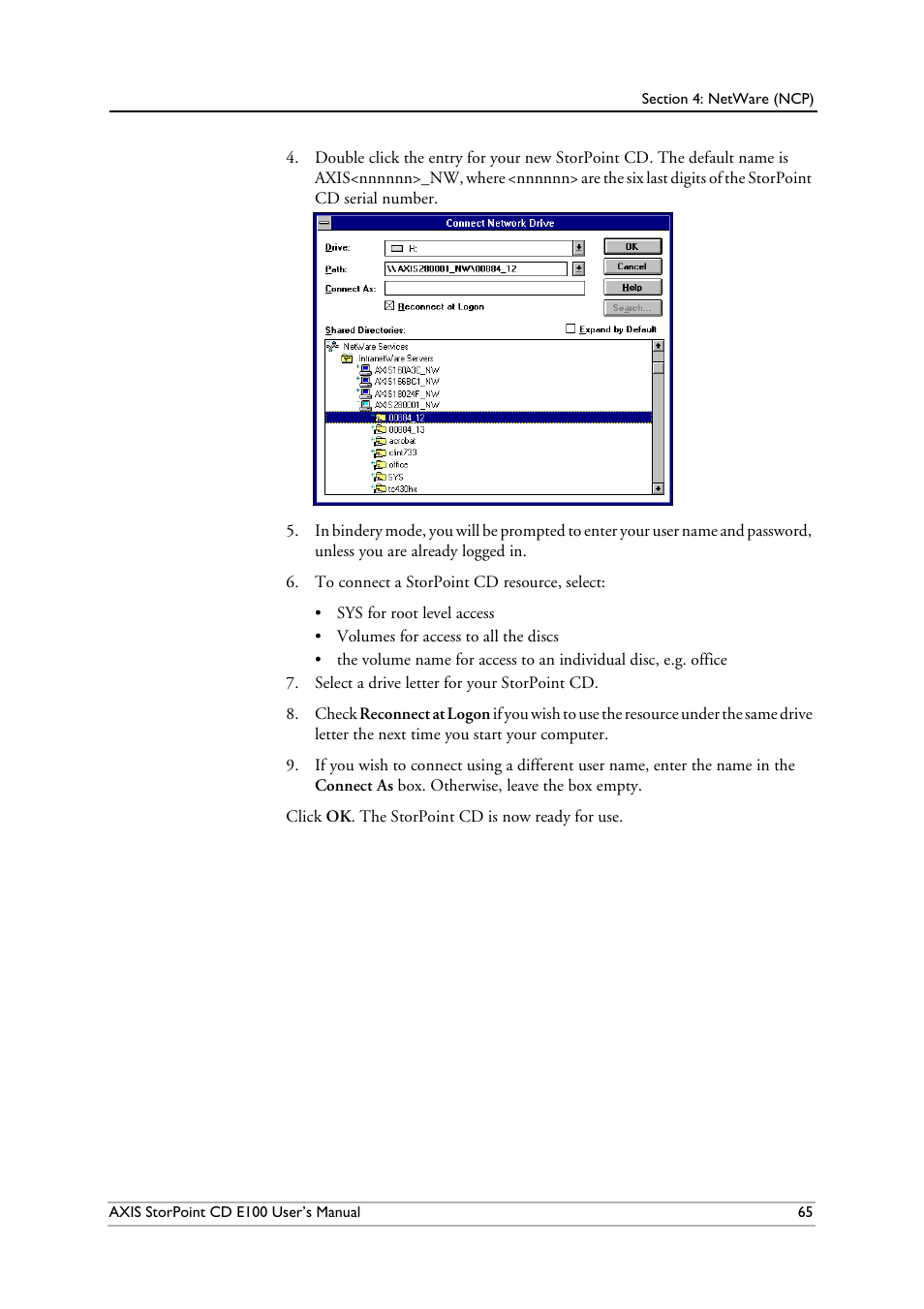 Axis Communications CD E100 User Manual | Page 65 / 163