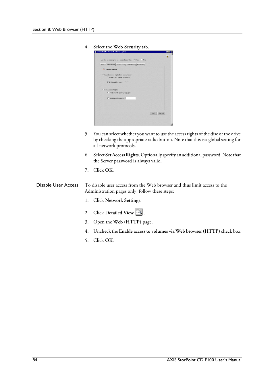 Axis Communications CD E100 User Manual | Page 84 / 163