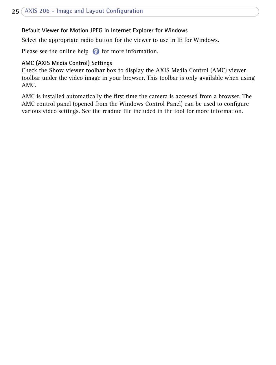 Axis Communications 206 User Manual | Page 26 / 48