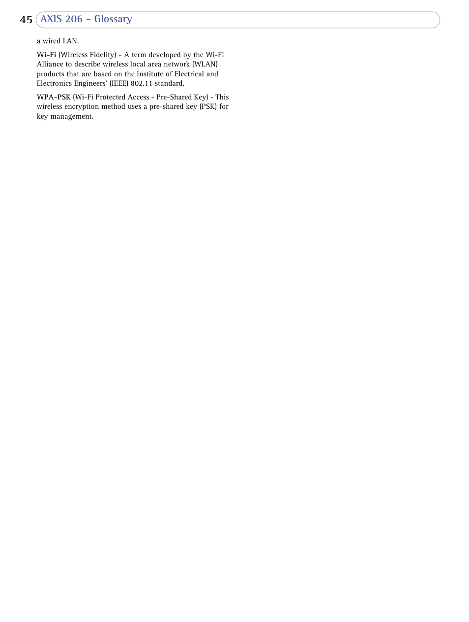 Axis Communications 206 User Manual | Page 46 / 48