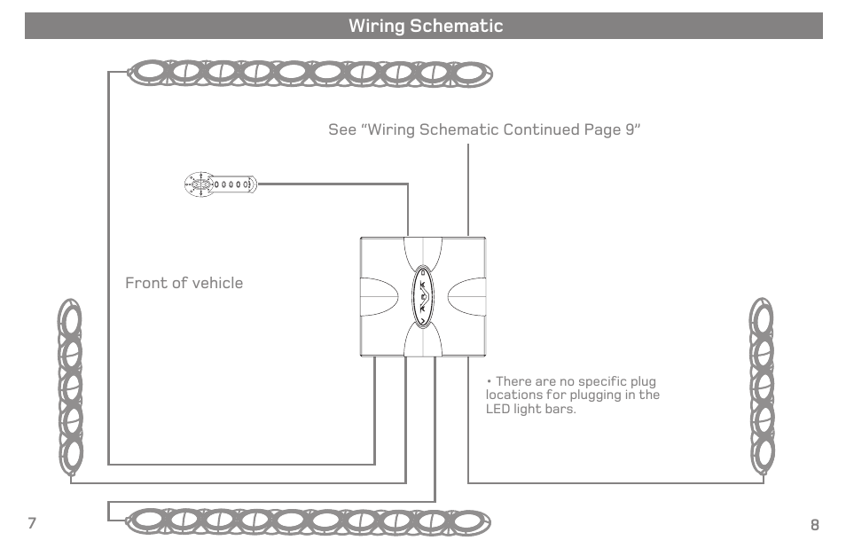 Wiring schematic | Varad ILS200 / ILS300 - Color Changing Interior Lighting System User Manual | Page 10 / 10